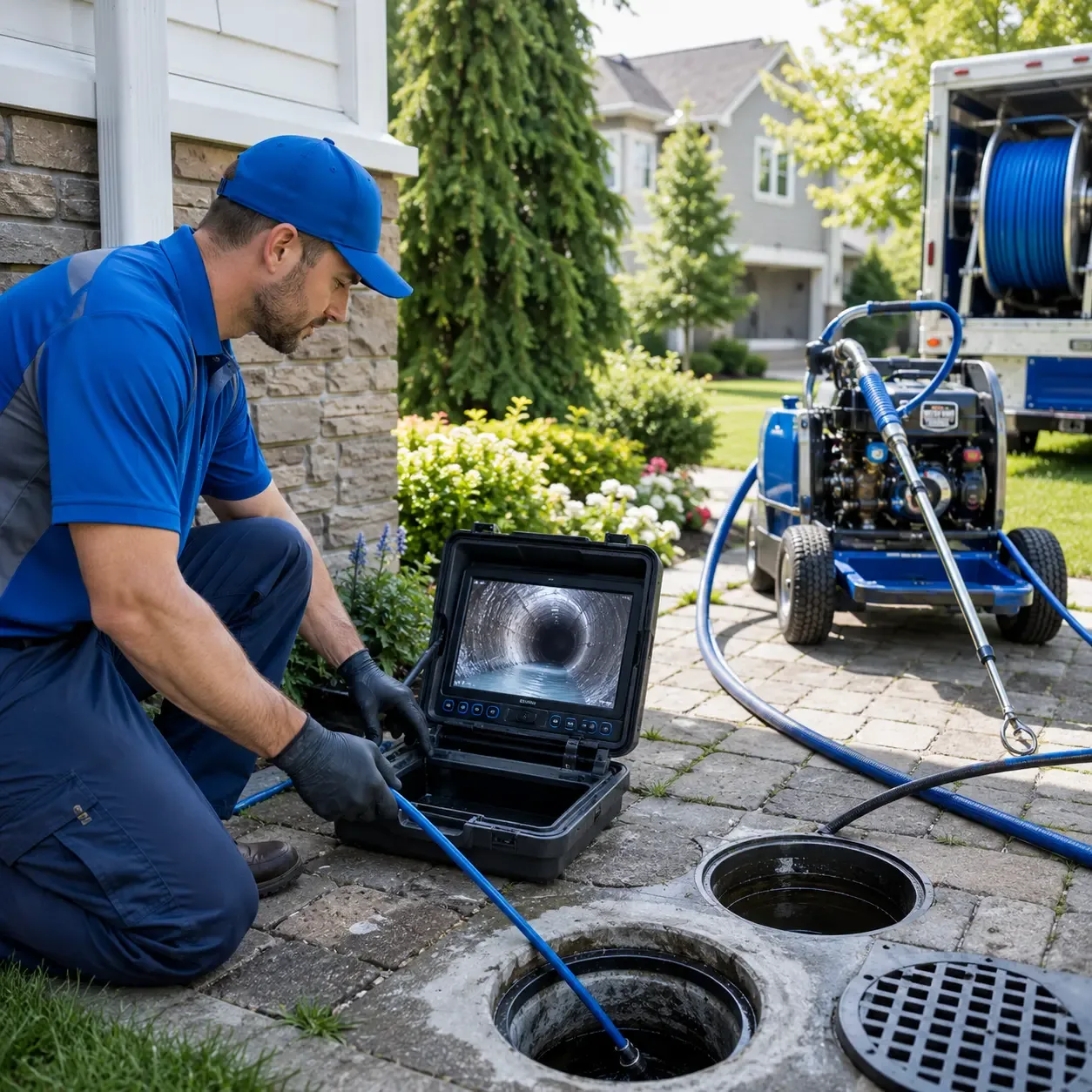 Outdoor drain cleaning professionals serving Juneau, WI